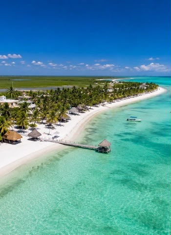 Vista aérea de Holbox